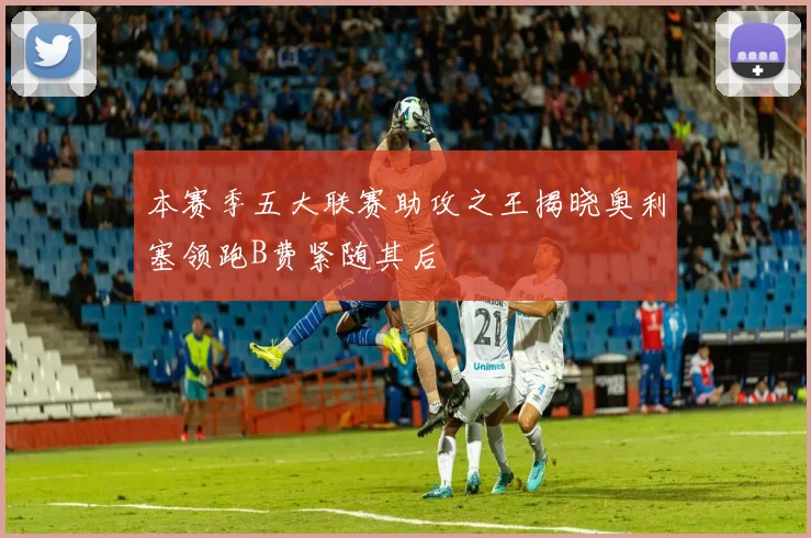 本赛季五大联赛助攻之王揭晓奥利塞领跑B费紧随其后